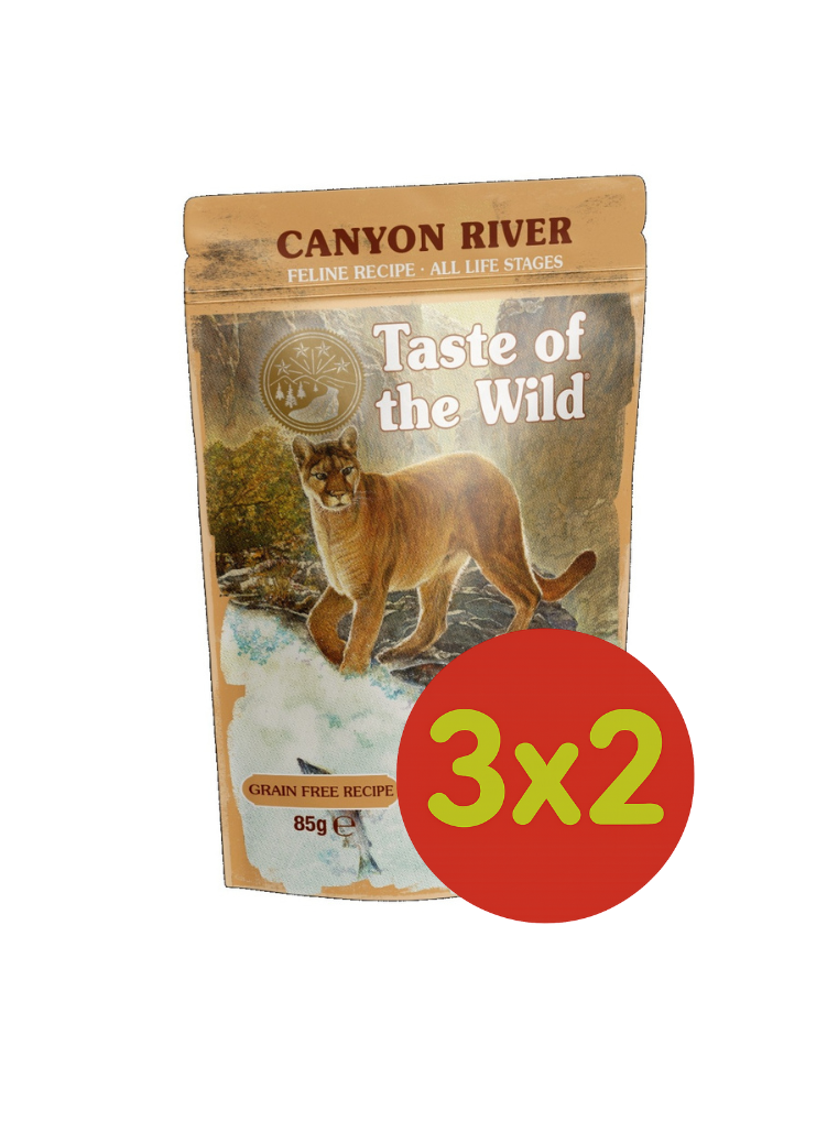PROMO 3x2 !!!   Taste Of The Wild® Pouch Canyon River para Gatos 85 g