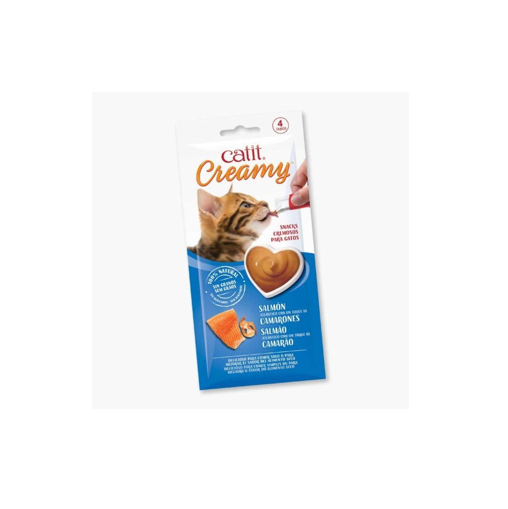 Catit Creamy® Salmón con Camarones 40 g