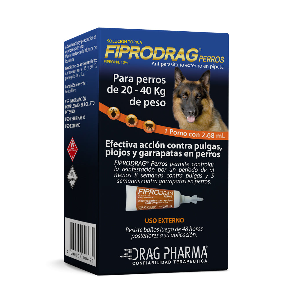 FIPRODRAG® Perros de 20 a 40 Kg
