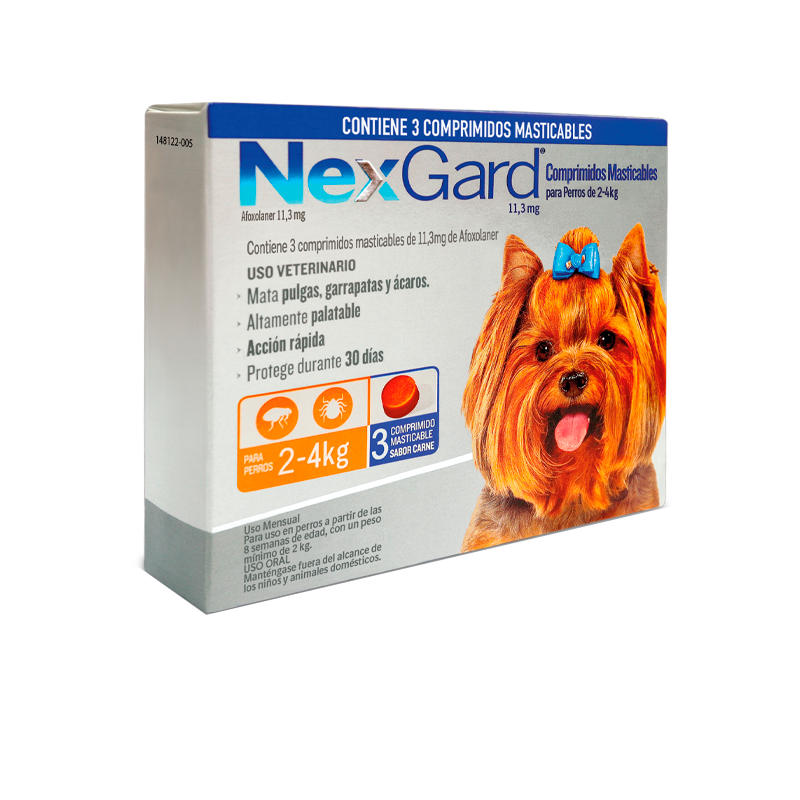 Nexgard® Para perros de 2 a 4 kg - 3 comprimidos