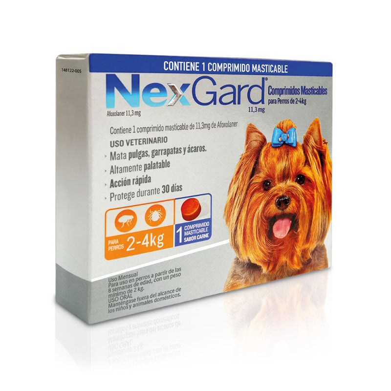 Nexgard® Para perros de 2 a 4 kg - 1 comprimido