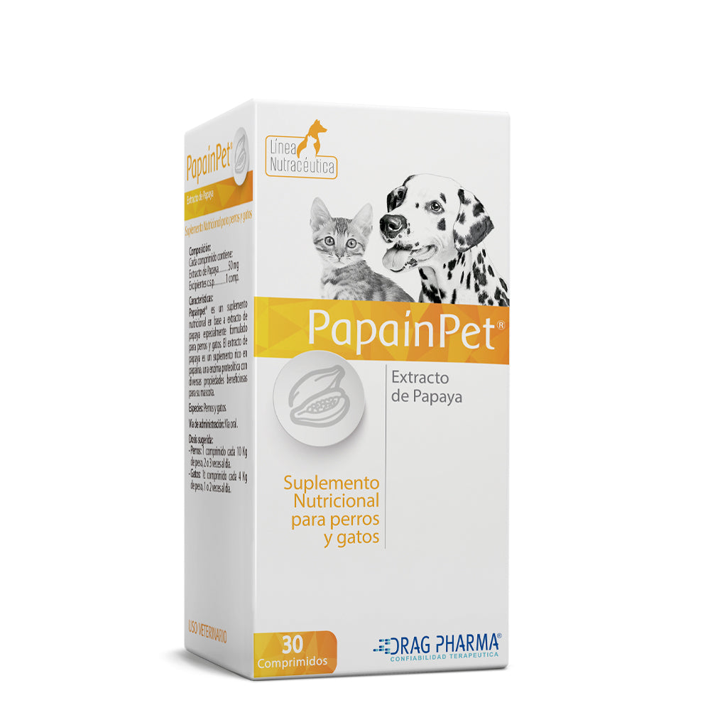 Papainpet® Suplemento nutricional para perros y gatos