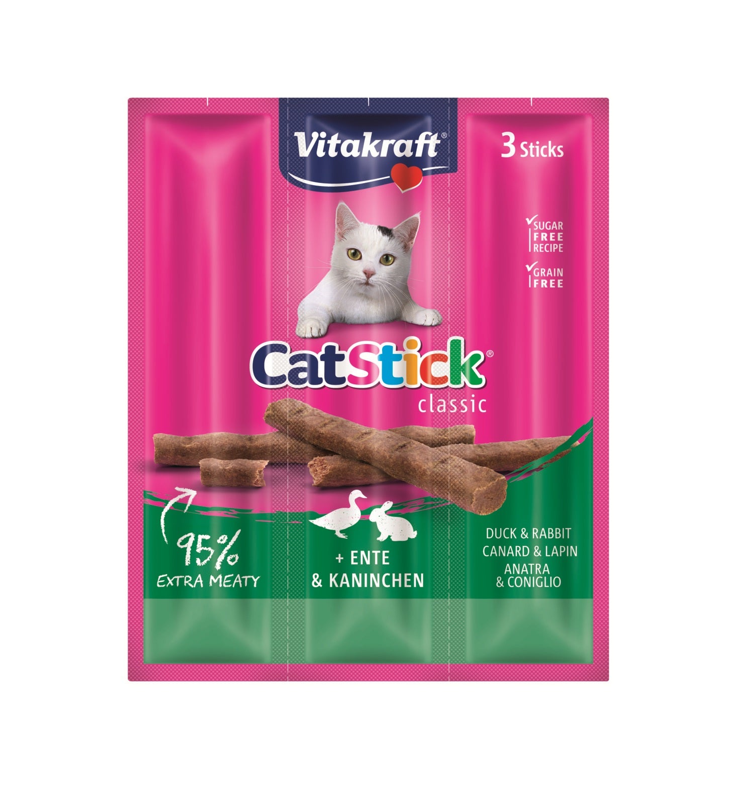 Vitakraft Cat Stick® Conejo y Pato