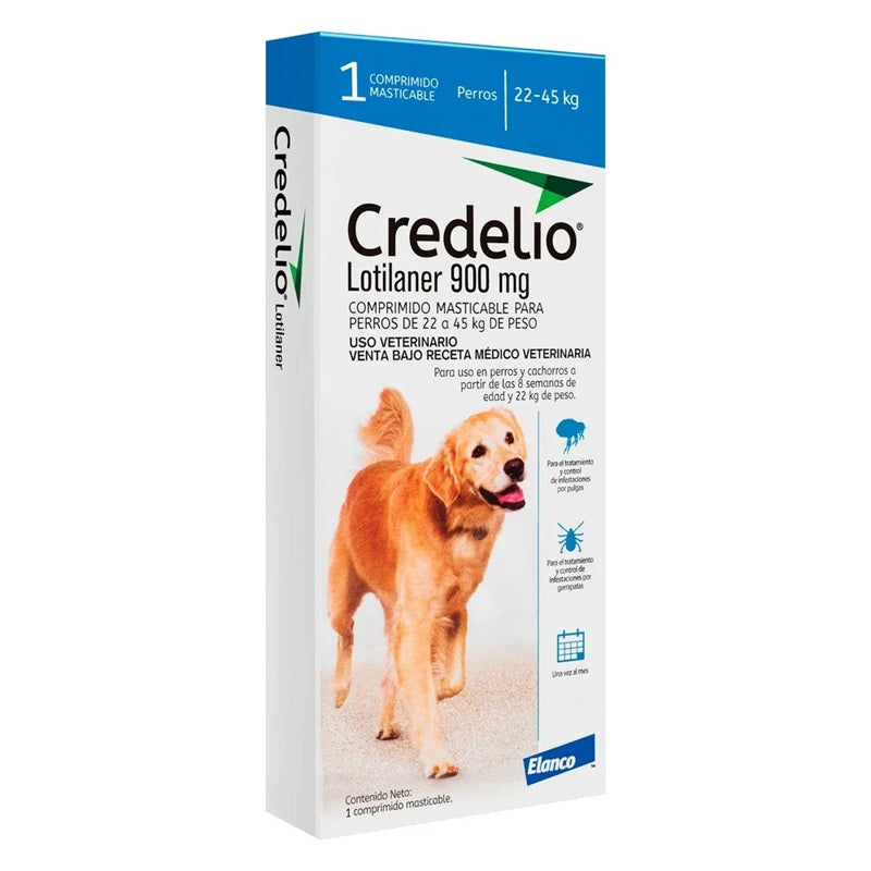 Credelio™ Perros de 22 a 45 kg (900 mg) - 1 Comprimido